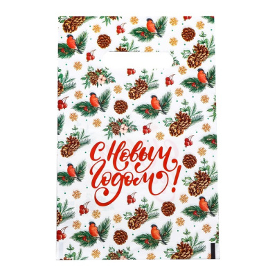 Пакет п/э Снегири 20*30 см 1 шт Пакет п/э Снегири 20*30 см 1 шт