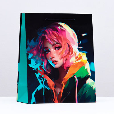Пакет ламинат Милая девушка 26*32*12 см 1 шт
