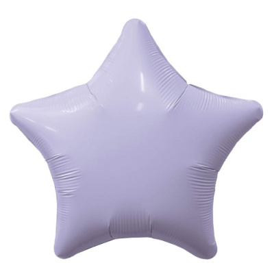 Шар фольга без рисунка Звезда 19" лаванда (Ag)