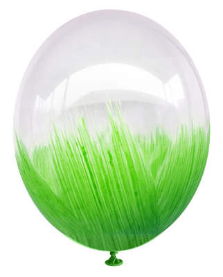 Набор шаров Браш-мазок Салатовый 10 шт