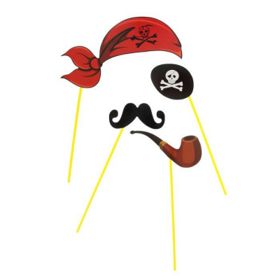 Фотобутафория Пират-4 красный 1 шт Фотобутафория Пират-4 красный 1 шт