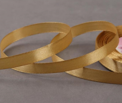 Лента атласная 10мм*23м горчичный 1 шт Лента атласная 10мм*23м горчичный 1 шт