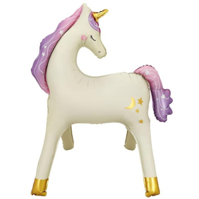 Шар фольга Фигура Под воздух Единорог 1 шт