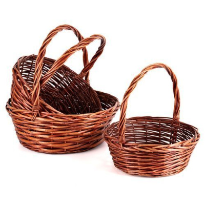 Корзина плетеная Ива круг 40*40*15см 1 шт Корзина плетеная Ива круг 40*40*15см 1 шт