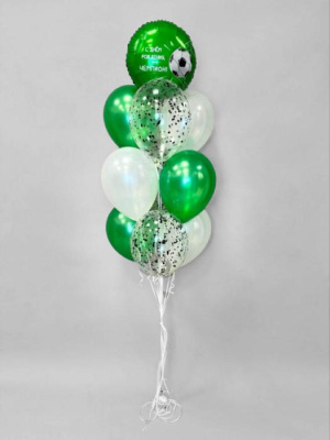 Букет С ДР Чемпион мяч 10 шт 