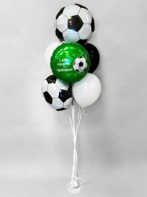 Букет С ДР Чемпион футбольный мяч 7 шт 