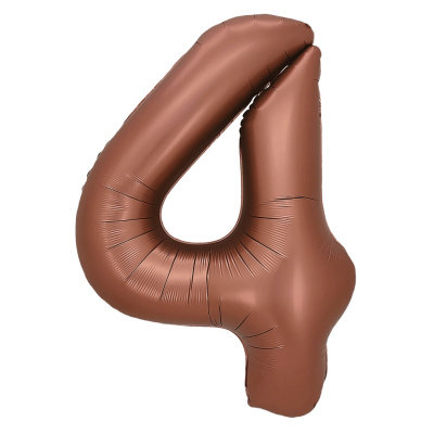Шар Цифра 4 шоколад 81 см Шар Цифра 4 шоколад 81 см