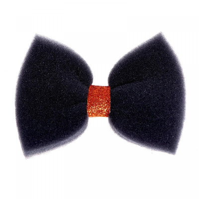 Бабочка черная поролон 1 шт   Бабочка черная поролон 1 шт