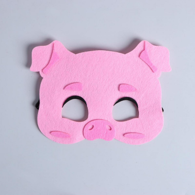 Маска фетр Хрюшка 1 шт 
