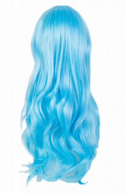 К Парик длинный Голубой волнистый 1 шт К Парик длинный Голубой волнистый 1 шт