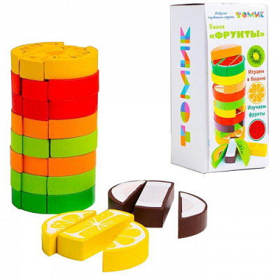 Игра Башня фрукты 1 шт
