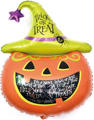 Шар фольга Фигура Тыква на Хэллоуин (FL)