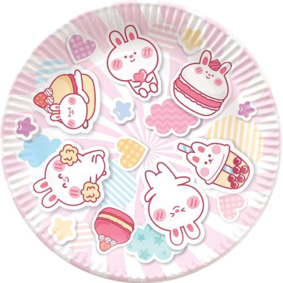 Тарелка Пати Бум бум. Каваи 23 см 6 шт Тарелка Пати Бум бум. Каваи 23 см 6 шт