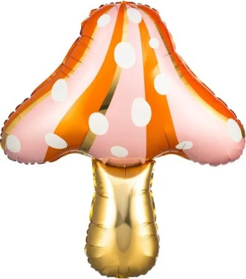 К Шар фольга Фигура Гриб Мухомор цвет микс К Шар фольга Фигура Гриб Мухомор цвет микс