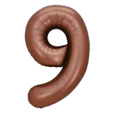 Шар Цифра 9 шоколад 81 см Шар Цифра 9 шоколад 81 см