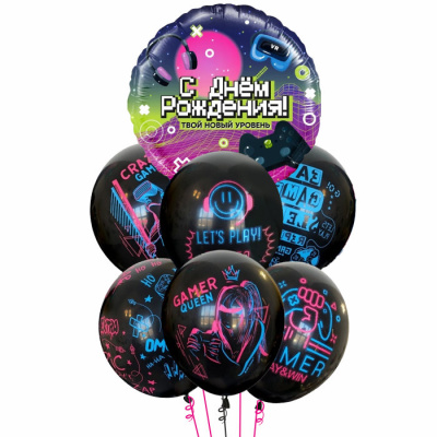 Букет С Днем Рождения Геймер 7 шт 