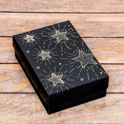 Коробка складная Звёздочки 21*15*7 см 1 шт