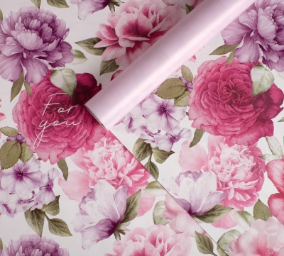 Бумага глянцевая двусторон Цветочный сад 70*100 см 1 шт Бумага глянцевая двусторон Цветочный сад 70*100 см 1 шт