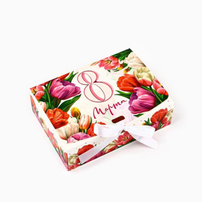 Коробка складная 8 марта 16,5*12*5 см 1 шт