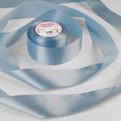 Лента атласная 50мм*23м небесно-голубой 1 шт Лента атласная 50мм*23м небесно-голубой 1 шт