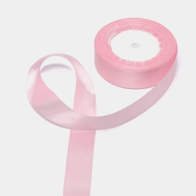 Лента атласная 25мм*23м светло-розовая 1 шт Лента атласная 25мм*23м светло-розовая 1 шт