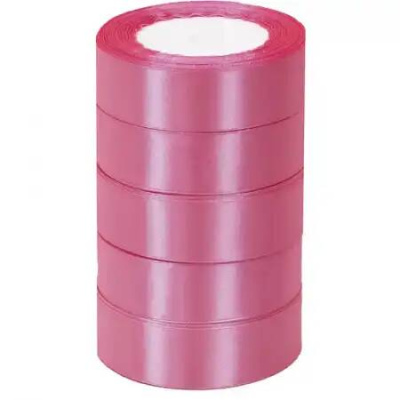 Лента атласная 25мм*23м дикая роза 1 шт