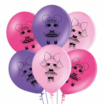 Букет из латексных шаров Куколки 30 см  Букет из латексных шаров Куколки 30 см