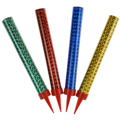 Настольный фонтан для торта 12 см 4 шт цветное пламя (30 сек) Настольный фонтан для торта 12 см 4 шт цветное пламя (30 сек)