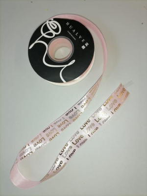 К Лента атласная Love микс 25мм*23м 1 шт