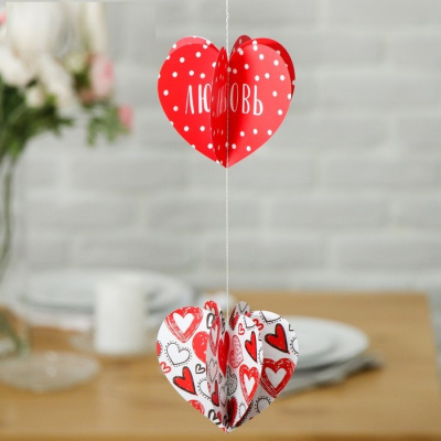 Подвеска Сердца 14,6*18,7 см 1 шт Подвеска Сердца 14,6*18,7 см 1 шт