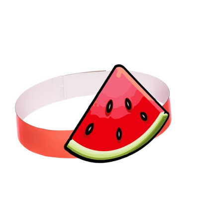 Маска - ободок картон Арбуз 1 шт