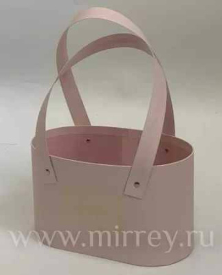 Сумочка для цветов 20,5*10,8*12см св.розовый 1 шт Сумочка для цветов 20,5*10,8*12см св.розовый 1 шт
