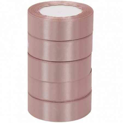 Лента атласная 25мм*23м пыльно розовый 1 шт