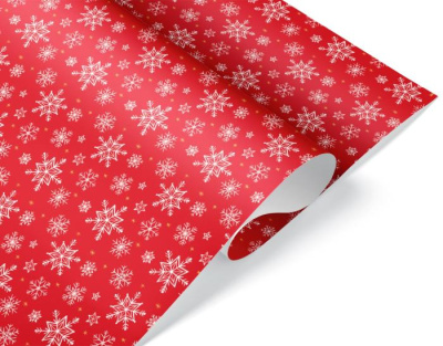 Бумага глянцевая Снежинки волшебные 70*100 см 1 шт Бумага глянцевая Снежинки волшебные 70*100 см 1 шт