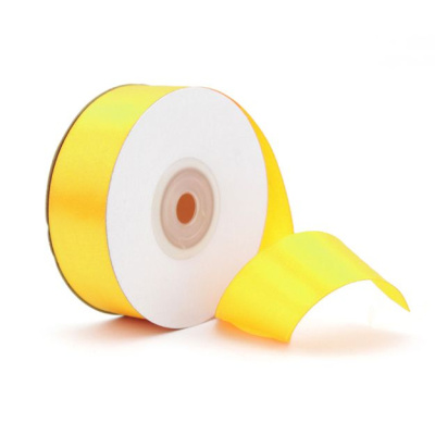 Лента атласная 12мм*22,85м желтая 1 шт Лента атласная 12мм*22,85м желтая 1 шт