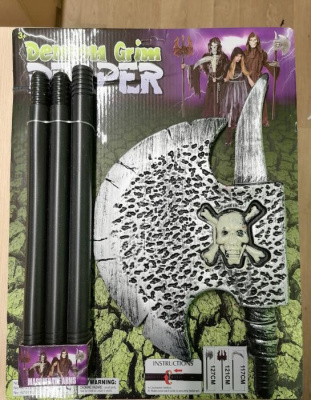 К Топорик с Черепом 127 см 1 шт К Топорик с Черепом 127 см 1 шт