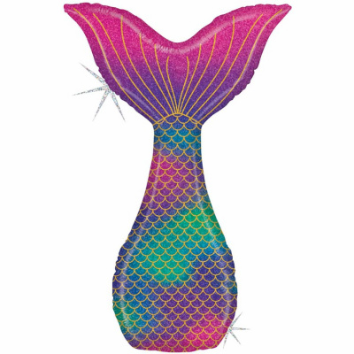 Шар фольга Фигура Русалочка Хвост блеск (BL)G36