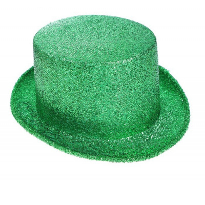 К Цилиндр зеленый блеск ткань 1 шт К Цилиндр зеленый блеск ткань 1 шт