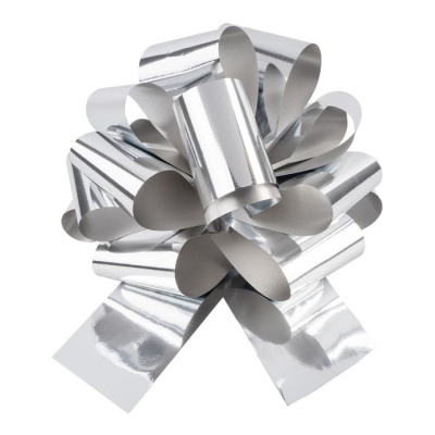 Бант-Шар Серебро металл 21 см 1 шт Бант-Шар Серебро металл 21 см 1 шт