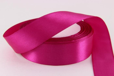 Лента атласная 25мм*23м малиновая 1 шт
