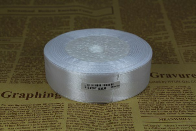 Лента атласная 25мм*23м жемчужный 1 шт Лента атласная 25мм*23м жемчужный 1 шт