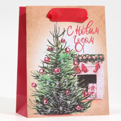 Пакет крафт Вечер у камина 12*15*5,5 см 1 шт Пакет крафт Вечер у камина 12*15*5,5 см 1 шт