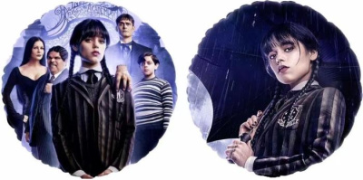 Шар Круг фольга 18" Мрачная стори Аддамсы (Fl)