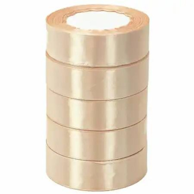 Лента атласная 25мм*23м пшеничный 1 шт