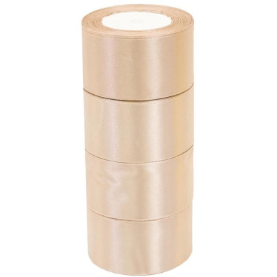 Лента атласная 50мм*23м пшеничный 1 шт