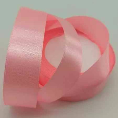 Лента атласная 25мм*23м коралловый розовый 1 шт