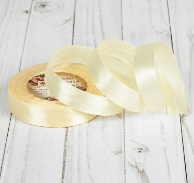 Лента атласная 25мм*23м шампань 1 шт