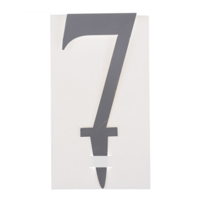 Топпер пластик 7 серебро 6,5*16 см 1 шт Топпер пластик 7 серебро 6,5*16 см 1 шт