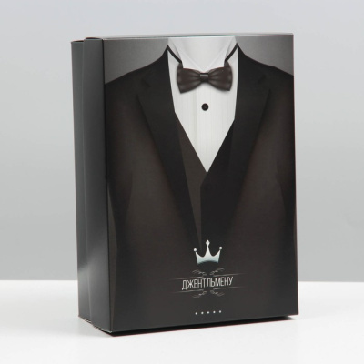 Коробка складная Джентельмен 21*15*7 см 1 шт