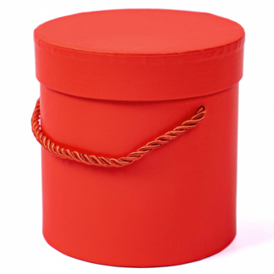 Коробка тубус красная 12,2*12 см 1 шт